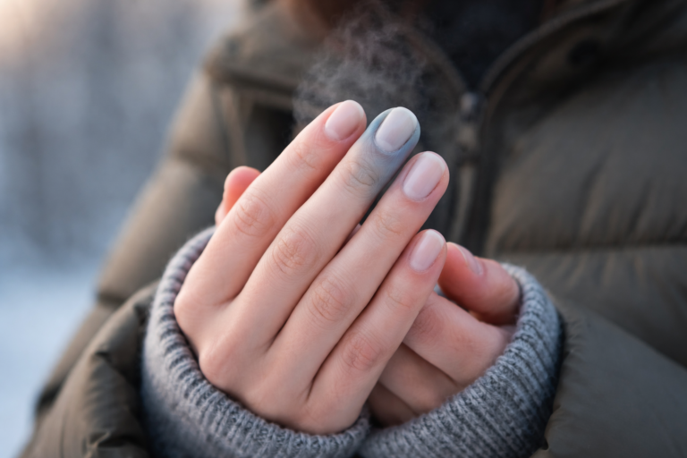 Fingers Change Color