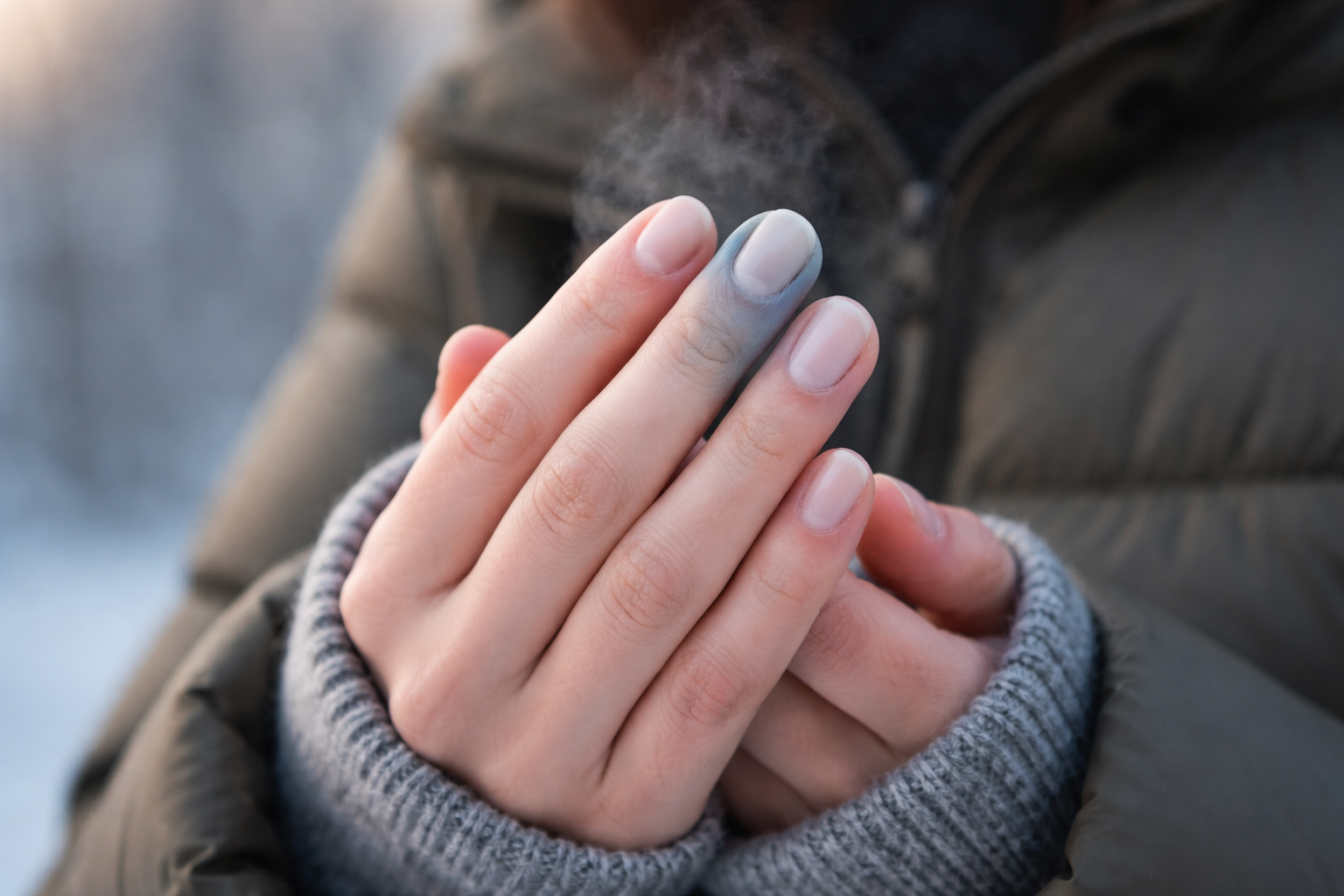 Fingers Change Color