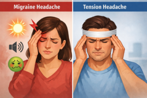 Difference Between Migraine and Tension Headache Symptoms